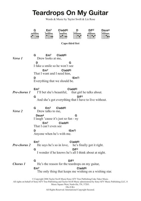 teardrops on my guitar lyrics|tears on my guitar by taylor swift.